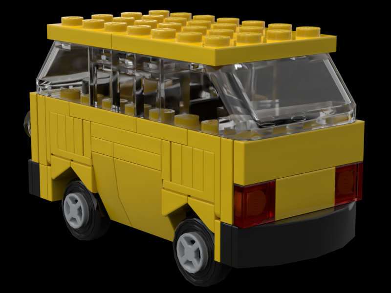 LEGO MOC VW T3 Trakka by legocampervans